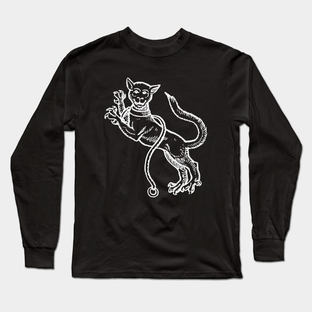 Heraldic Cat-a-Mountain Long Sleeve T-Shirt by Vintage Boutique